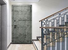 Входная дверь MRC-0716 бетон лофт графит LS 936-2 2 замка зеркало