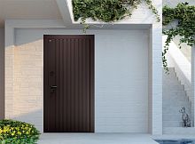 Входная дверь MRC-5018 коричневый RAL 8019 2 замка скрытые петли