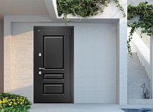 Входная дверь MRC-7430 черный RAL 9005 2 замка