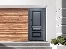 Входная дверь MRC-7424 серый RAL 7024 2 замка