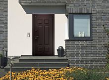 Входная дверь MRC-1114 коричневый RAL 8019 2 замка