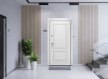 Входная дверь MRC-3311 белый RAL 9003 2 замка