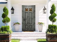 Входная дверь MRC-8721 бетон лофт графит LS 936-2 скрытые петли