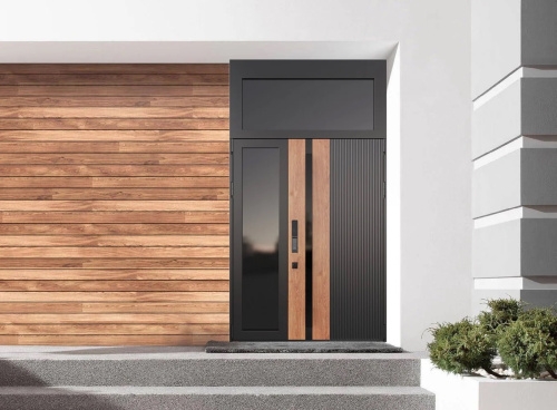 Входная дверь MRC-6031 черный RAL 9005 размер 2700x1500