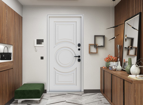 Входная дверь MRC-3229 серый RAL 7024 2 замка фото 3