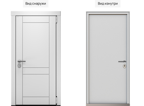 Входная дверь MRC-7710 белый RAL 9003 фото 2