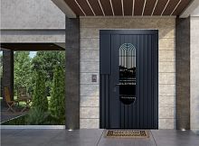 Входная дверь MRC-7225 серый RAL 7024 скрытые петли