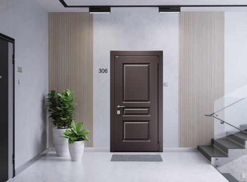 Входная дверь MRC-1610 коричневый RAL 8019