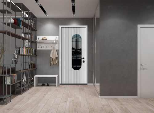 Входная дверь MRC-7229 черный RAL 9005 скрытые петли фото 3