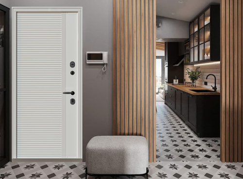 Входная дверь MRC-3030 черный RAL 9005 2 замка фото 3