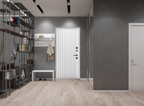 Входная дверь MRC-5020 серый RAL 7024 2 замка фото 3