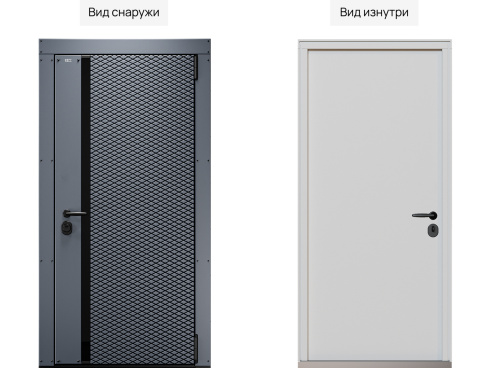 Входная дверь MRC-2129 серый RAL 7024 фото 2