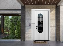 Входная дверь MRC-7213 белый RAL 9003 скрытые петли