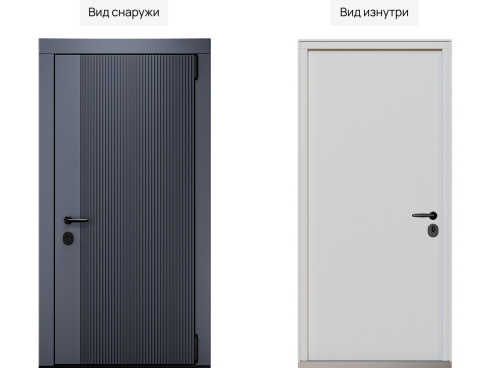 Входная дверь MRC-8020 серый RAL 7024 фото 2