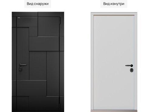 Входная дверь MRC-0739 черный RAL 9005 фото 2