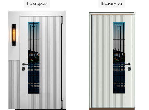 Входная дверь MRC-8610 белый RAL 9003 фото 2