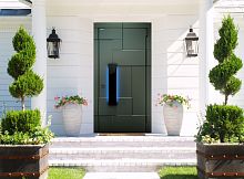 Входная дверь MRC-0729 рейлинг олива софт ZB 823-SFT