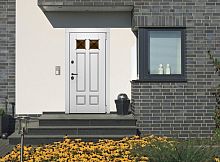 Входная дверь MRC-8715 белый лофт 2 замка