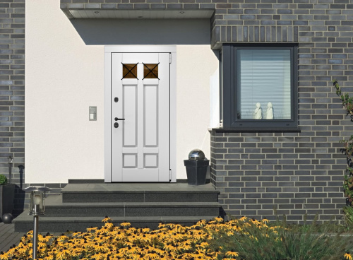 Входная дверь MRC-8715 белый лофт 2 замка