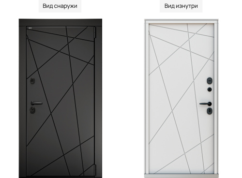 Входная дверь MRC-2523 черный RAL 9005 2 замка фото 2