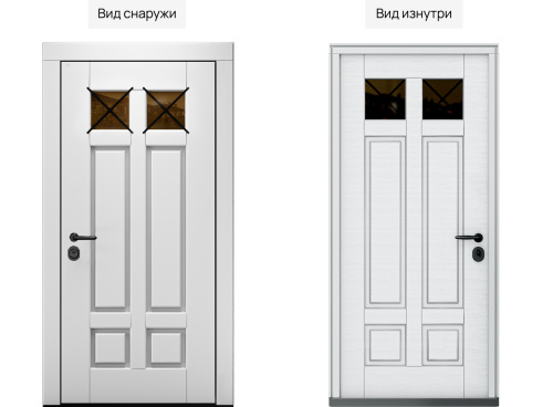 Входная дверь MRC-8713  белый RAL 9003 скрытые петли фото 2