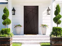 Входная дверь MRC-2517 коричневый RAL 8019 2 замка