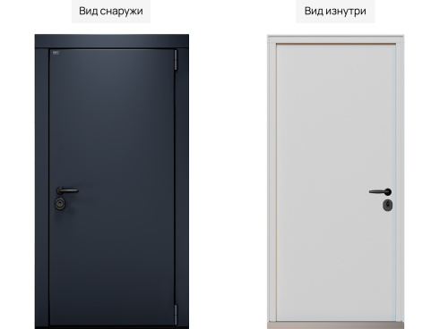 Входная дверь MRC-0041 серый RAL 7024 фото 2