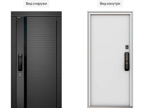 Входная дверь MRC-3018 биометрия черный RAL 9005 фото 2