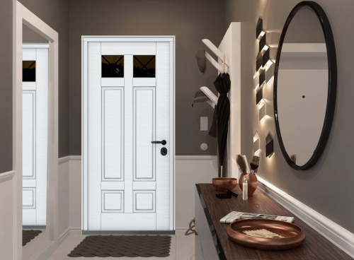 Входная дверь MRC-8741 черный RAL 9005 скрытые петли фото 3