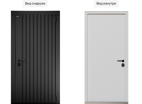 Входная дверь MRC-5022 черный RAL 9005 фото 2