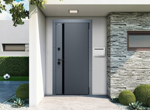 Входная дверь MRC-2130 серый RAL 7024 2 замка