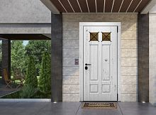 Входная дверь MRC-8714 белый лофт