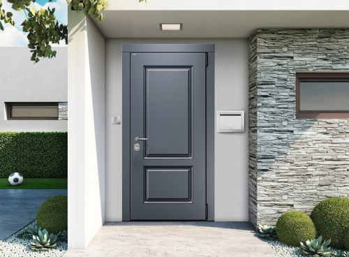 Входная дверь MRC-1419 серый RAL 7024