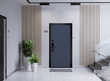 Входная дверь MRC-0023 биометрия темно-синий софт ZB 828-SFT