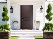 Входная дверь MRC-0418 коричневый RAL 8019 2 замка