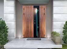 Входная дверь MRC-6020 рейлинг биометрия черный по RAL 9005 винорит