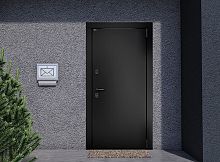 Входная дверь MRC-0047 черный RAL 9005 2 замка