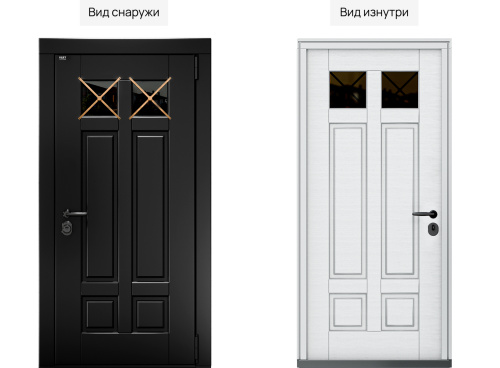 Входная дверь MRC-8738 черный RAL 9005 фото 2