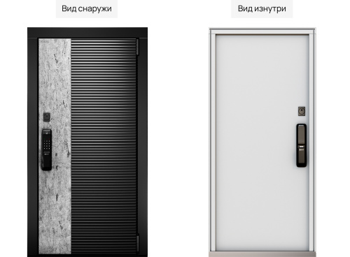 Входная дверь MRC-10810 биометрия черный RAL 9005 NEW фото 2