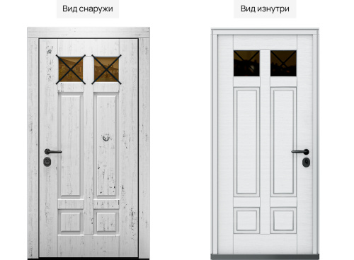 Входная дверь MRC-8717 белый лофт скрытые петли фото 2