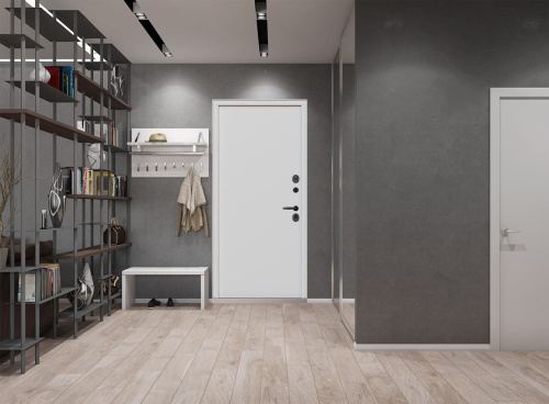 Входная дверь MRC-0042 серый RAL 7024 2 замка фото 3