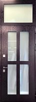 Входная дверь МДФ со стеклопакетом и фрамугой Marcy MRC-744