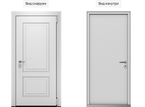 Входная дверь MRC-3310 белый RAL 9003 фото 2