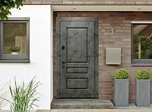 Входная дверь MRC-7415 бетон лофт графит LS 936-2 2 замка скрытые петли