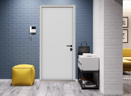 Входная дверь MRC-0728 рейлинг коричневый RAL 8019 фото 3