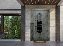 Входная дверь MRC-7215 бетон лофт графит LS 936-2 2 замка