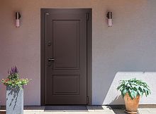 Входная дверь MRC-3317 коричневый RAL 8019 2 замка