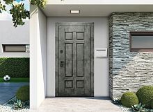 Входная дверь MRC-1515 бетон лофт графит LS 936-2 2 замка скрытые петли