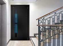 Входная дверь MRC-0039 рейлинг черный RAL 9005