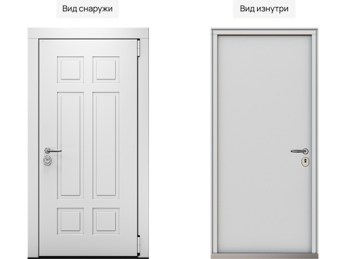 Входная дверь MRC-1110 белый RAL 9003 фото 2